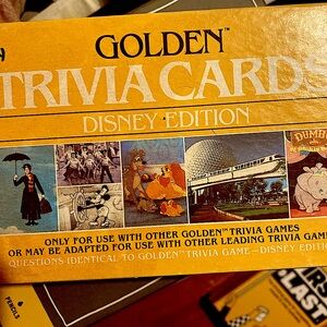 VINTAGE! GOLDEN TRIVIA CARDS/ DISNEY EDITION. 1984.